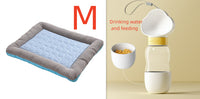 Pet Cooling Pad Bed For Dogs Cats Puppy Kitten Cool Mat Pet Blanket Ice Silk Material Soft For Summer Sleeping Blue Breathable